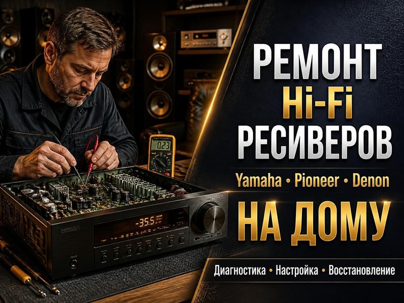 Ремонт Hi-Fi ресиверов Yamaha, Pioneer, Denon на дому
