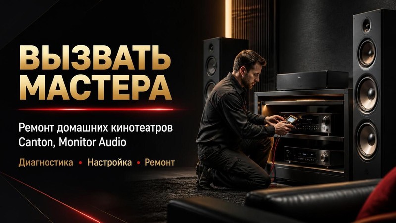 Вызвать мастера по ремонту кинотеатров Canton, Monitor Audio