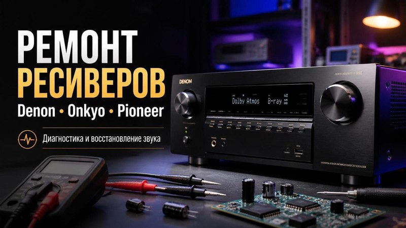 Ремонт ресиверов Denon, Onkyo, Pioneer