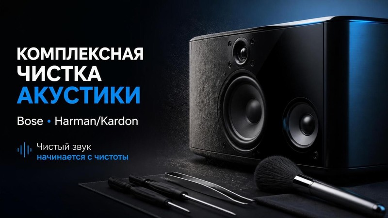 Комплексная чистка акустики Bose, Harman/Kardon