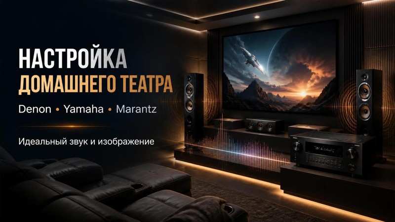 Настройка систем домашнего театра Denon, Yamaha, Marantz