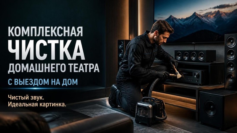 Комплексная чистка систем домашнего театра с выездом
