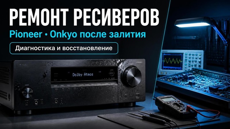 Ремонт ресиверов Pioneer, Onkyo после залития