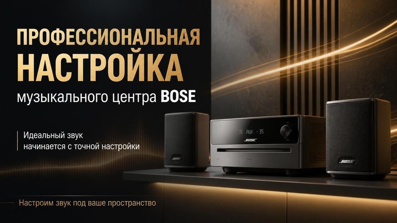 Профессиональная настройка музыкального центра BOSE