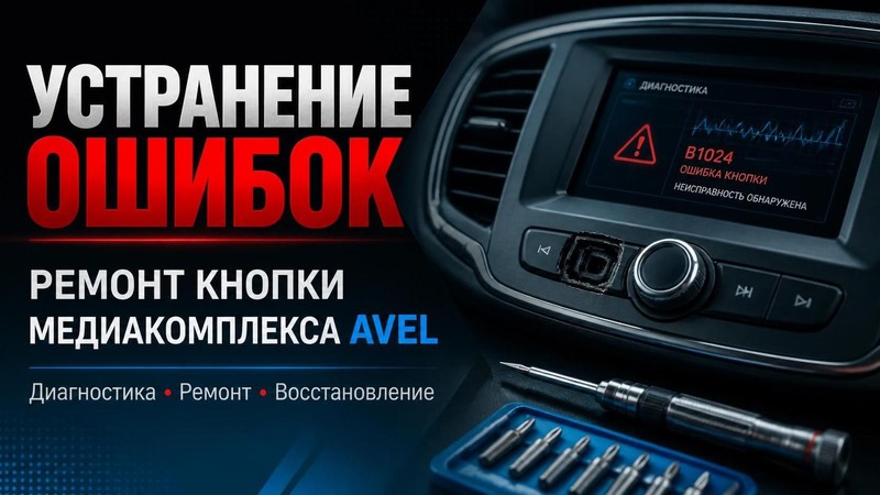 Устранение ошибок и ремонт кнопки медиакомплекса AVEL