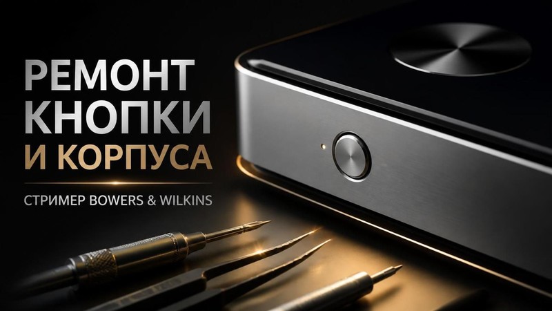 Ремонт кнопки и корпуса стримера Bowers & Wilkins