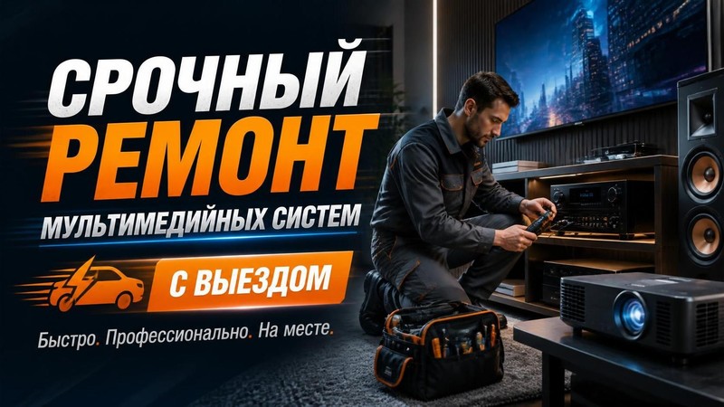 Срочный ремонт мультимедийных систем с выездом
