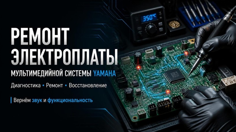 Ремонт электроплаты мультимедийной системы Yamaha