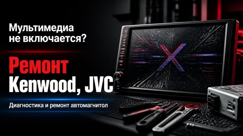 Мультимедиа не включается: ремонт Kenwood, JVC