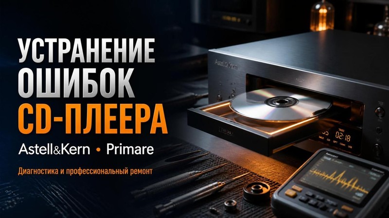 Устранение ошибок CD плеера Astell&Kern, Primare