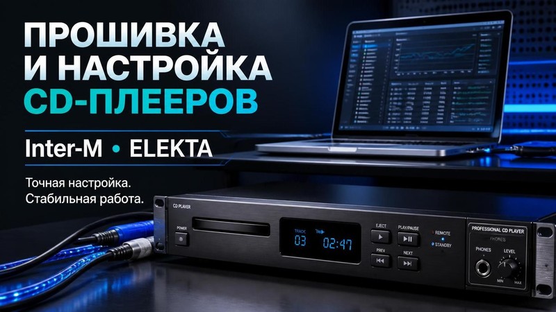 Прошивка и настройка CD плееров Inter-M, ELEKTA