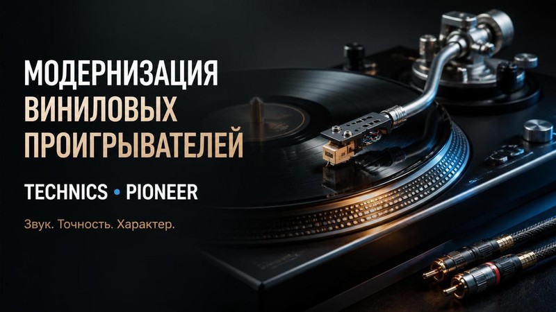 Модернизация виниловых проигрывателей Technics, Pioneer