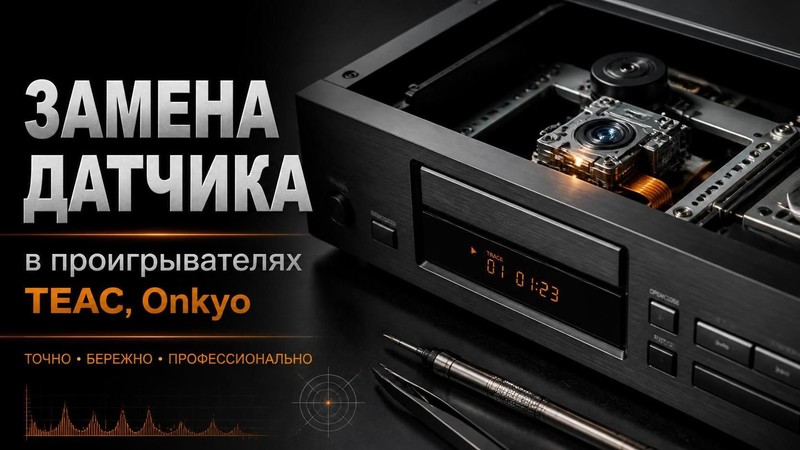 Замена датчика в проигрывателе TEAC, Onkyo