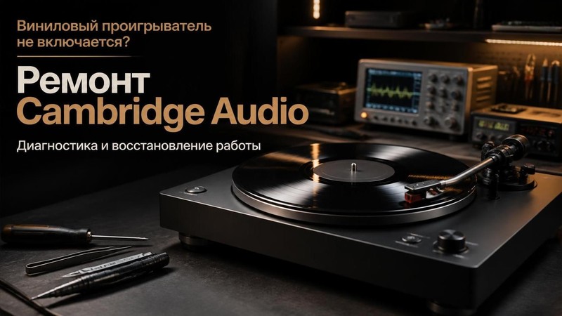 Виниловый проигрыватель не включается: ремонт Cambridge Audio — Михаил, фото