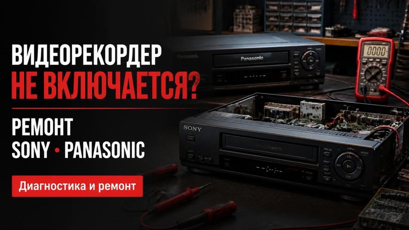 Видеорекордер не включается: ремонт Sony, Panasonic