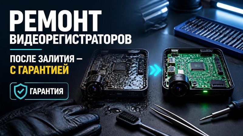 Ремонт видеорекордеров после залития с гарантией — Алексей, фото