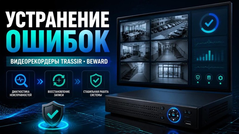 Устранение ошибок на видеорекордере TRASSIR, Beward — Михаил, фото