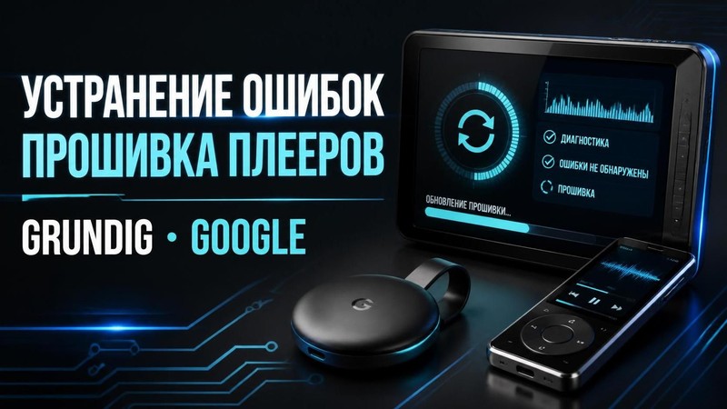 Устранение ошибок и прошивка плееров GRUNDIG, GOOGLE