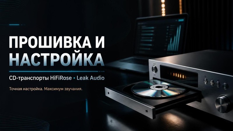Прошивка и настройка CD транспорта HiFiRose, Leak Audio