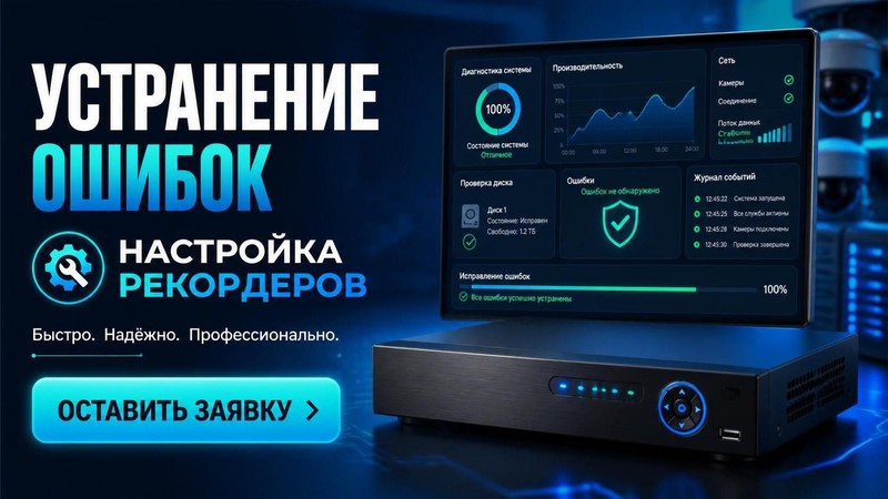 Устранение ошибок и настройка рекордеров