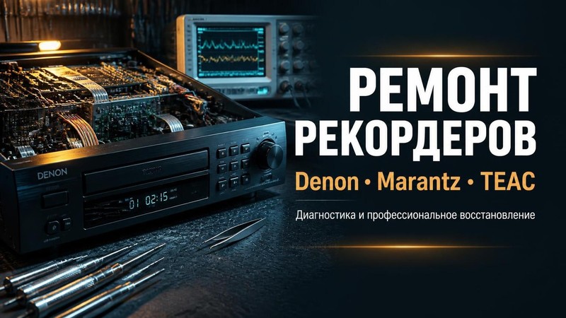 Ремонт рекордеров Denon, Marantz, TEAC