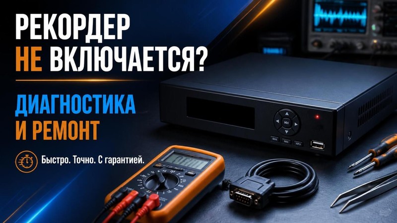 Рекордер не включается: диагностика и ремонт