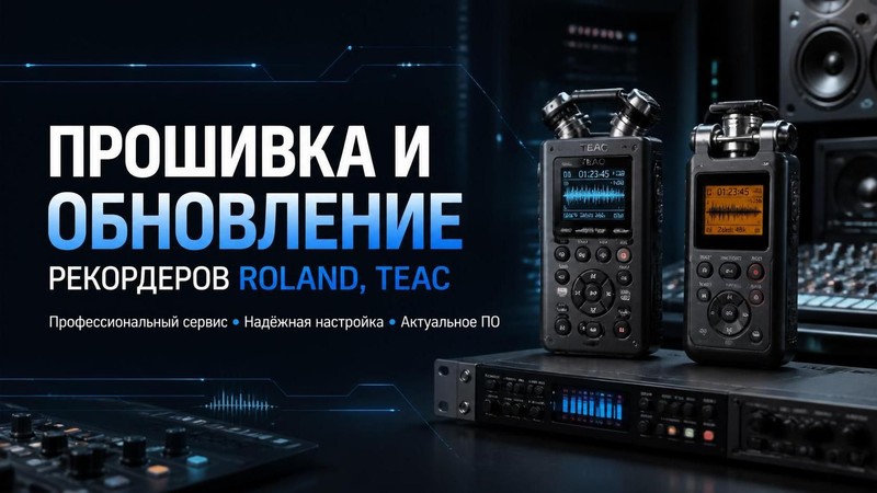 Прошивка и обновление рекордеров Roland, TEAC