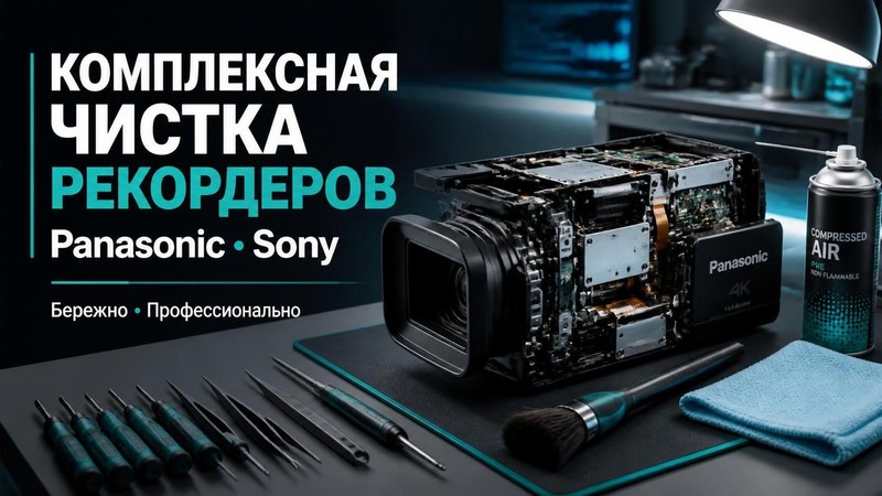 Комплексная чистка рекордеров Panasonic, Sony