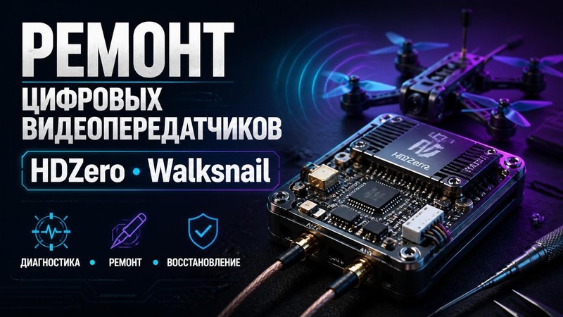 Ремонт цифровых передатчиков HDZero, Walksnail