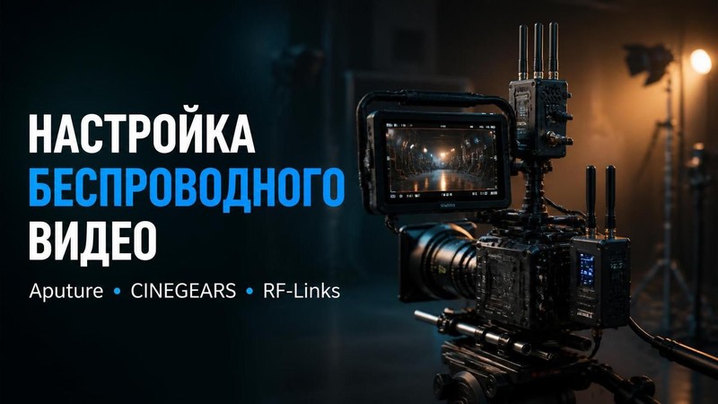 Настройка беспроводного видео Aputure, CINEGEARS, RF-Links