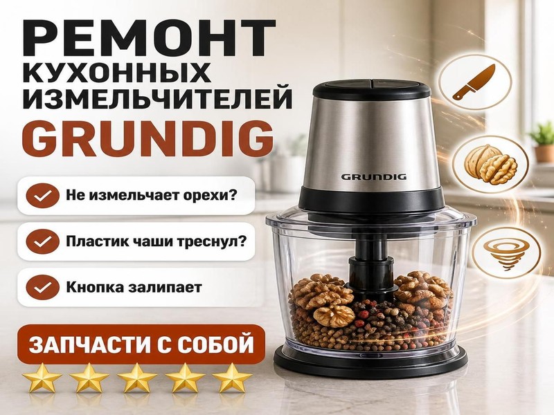 Ремонт кухонных измельчителей GRUNDIG