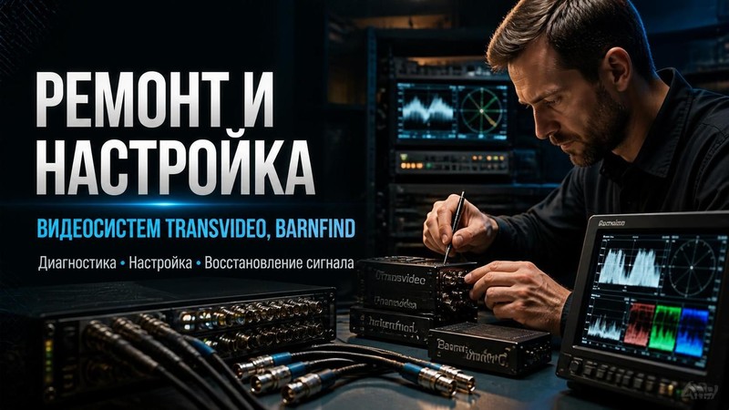 Ремонт и настройка видеосистем Transvideo, Barnfind