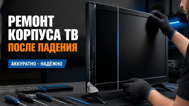 Ремонт корпуса телевизора после падения