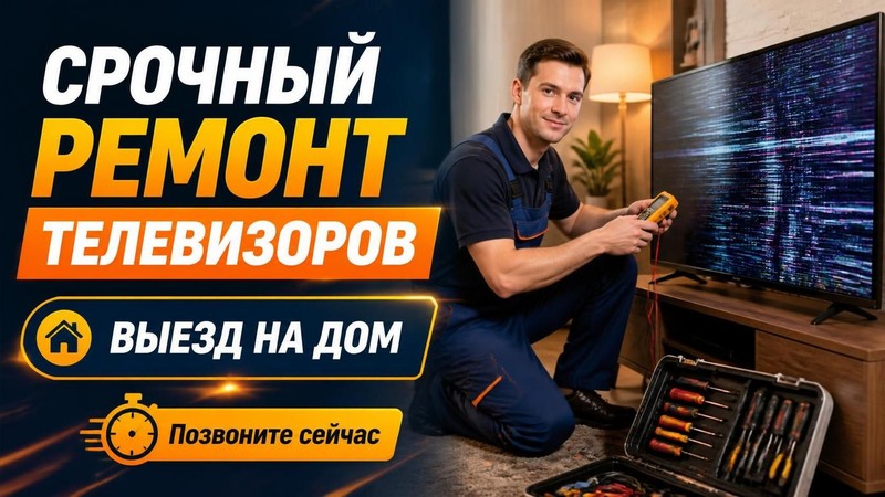 Срочный ремонт телевизоров с выездом на дом