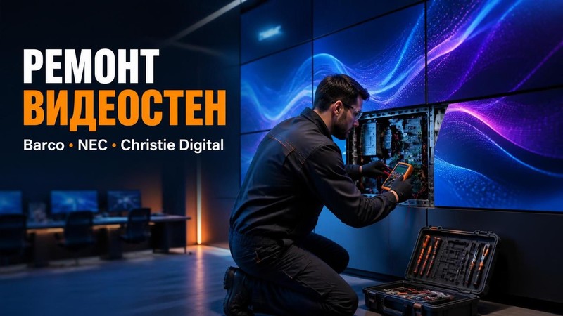 Ремонт видеостен Barco, NEC, Christie Digital