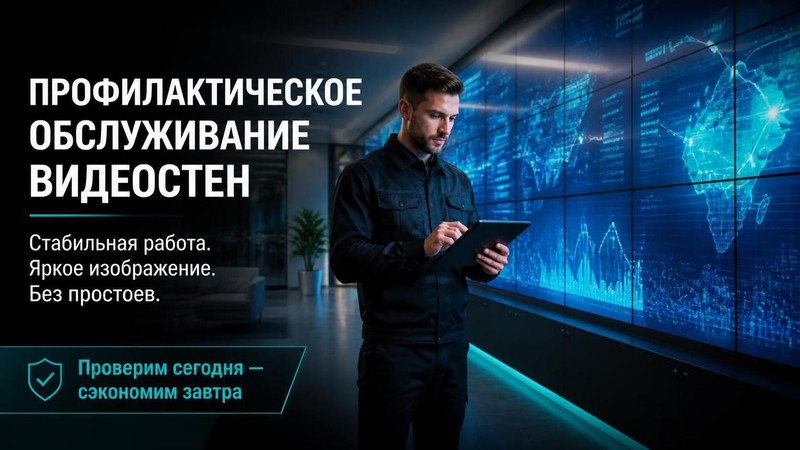 Профилактическое обслуживание видеостен