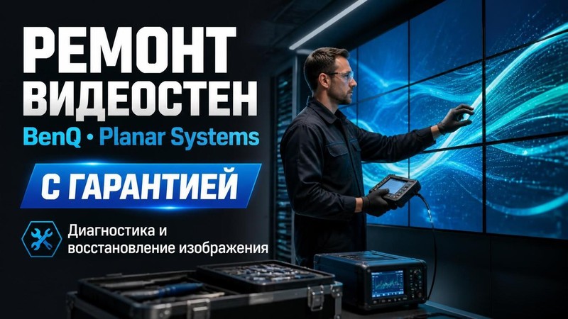 Ремонт видеостен BenQ, Planar Systems с гарантией