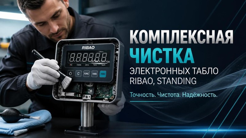 Комплексная чистка электронных табло RIBAO, Standing