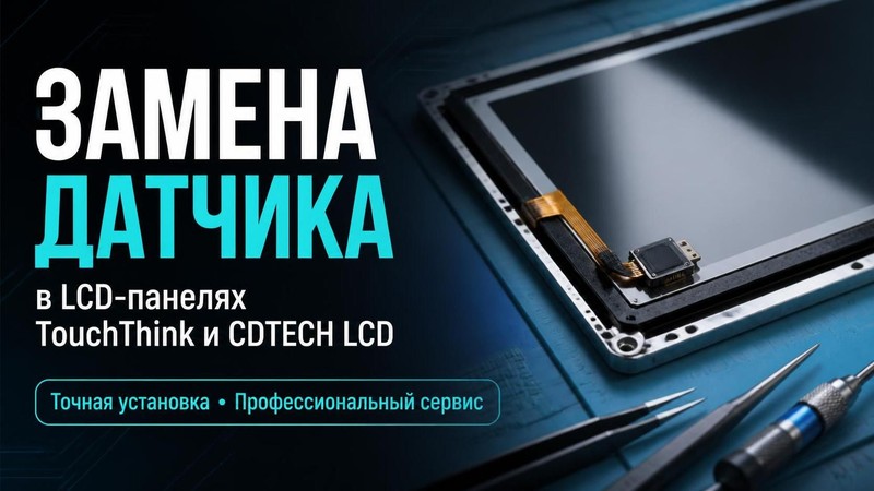 Замена датчика в LCD панели TouchThink, CDTECH LCD