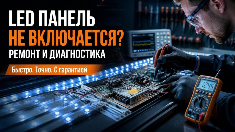 LED панель не включается: ремонт и диагностика
