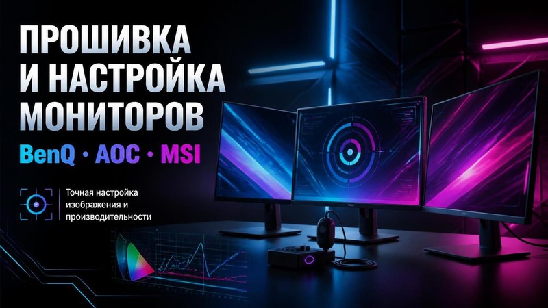 Прошивка и настройка мониторов BenQ, AOC, MSI