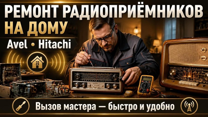 Ремонт радиоприемников Avel, Hitachi на дому — Михаил, фото