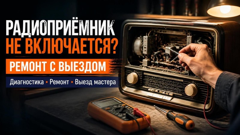Радиоприемник не включается: ремонт с выездом — Евгений, фото