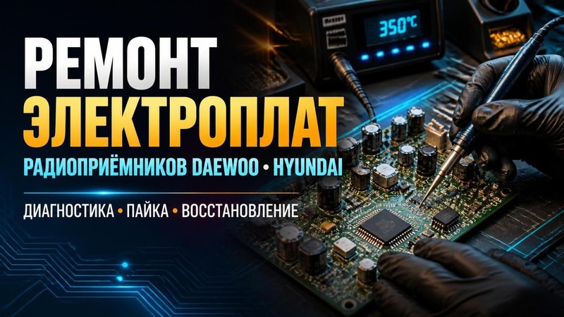Ремонт электроплаты радиоприемников Daewoo, Hyundai — Сергей, фото
