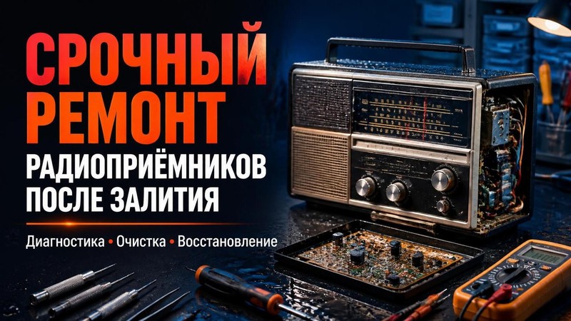 Срочный ремонт радиоприемников после залития — Евгений, фото