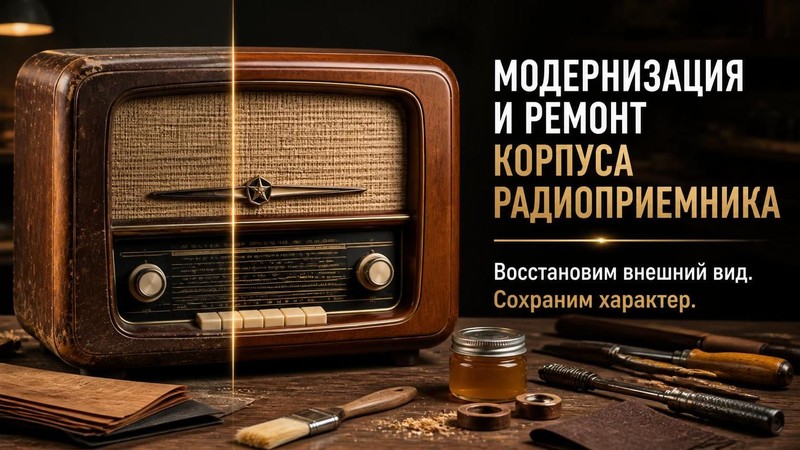 Модернизация и ремонт корпуса радиоприемника — Павел, фото