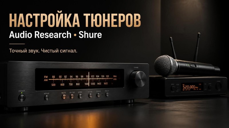 Настройка тюнеров Audio Research, Shure