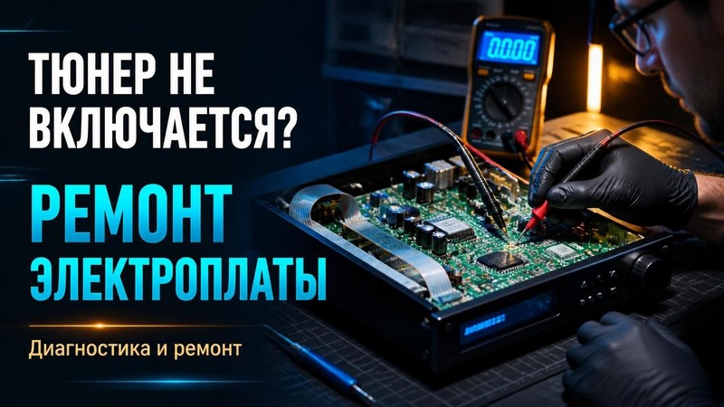 Тюнер не включается: ремонт электроплаты