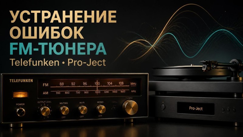 Устранение ошибок FM тюнера Telefunken, Pro-Ject