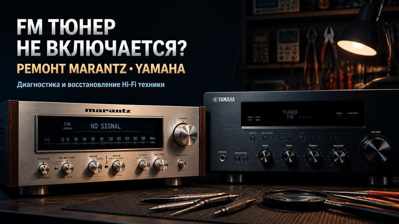 FM тюнер не включается: ремонт Marantz, Yamaha